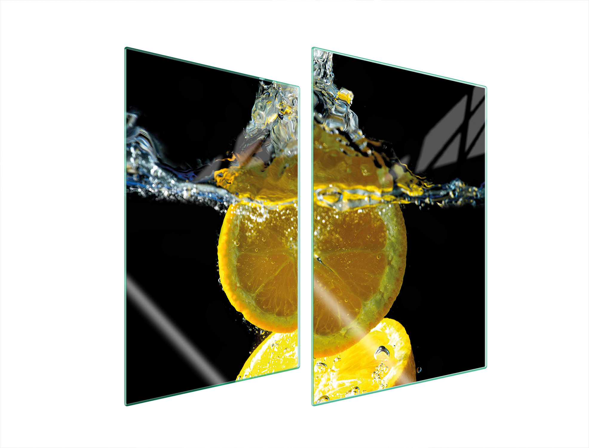 Skleněná Ochranná Deska Do Kuchyně 2x35x52 Citron Tvrzené Sklo