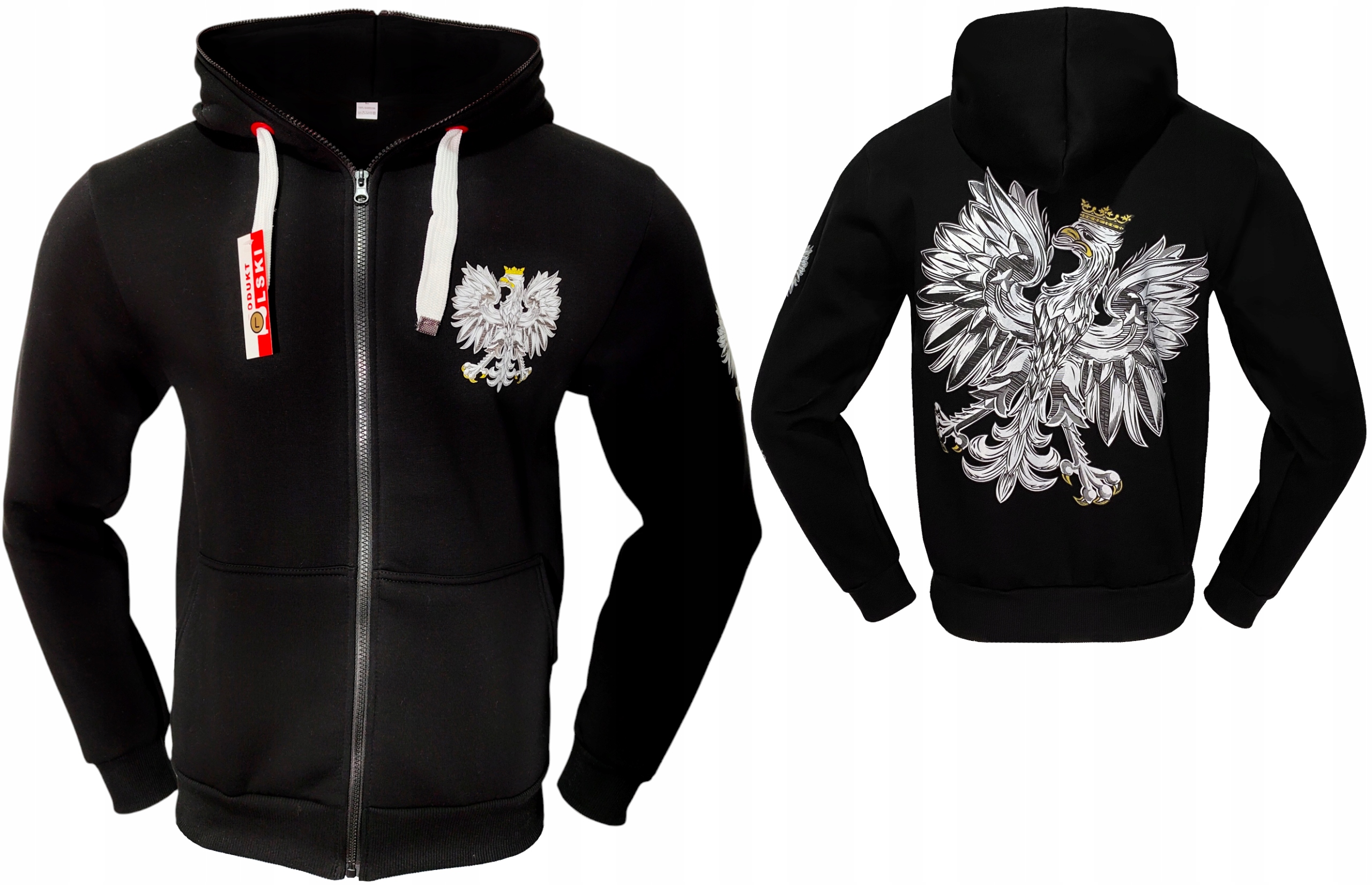 Mikina Znak Orel 2 Polský Výrobek Černá r.XXL