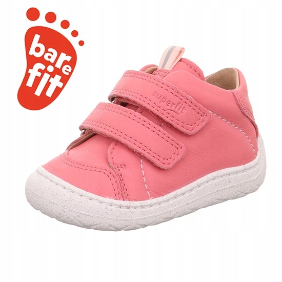 Superfit Saturnus skórzane półbuty barefoot różowe r. 20