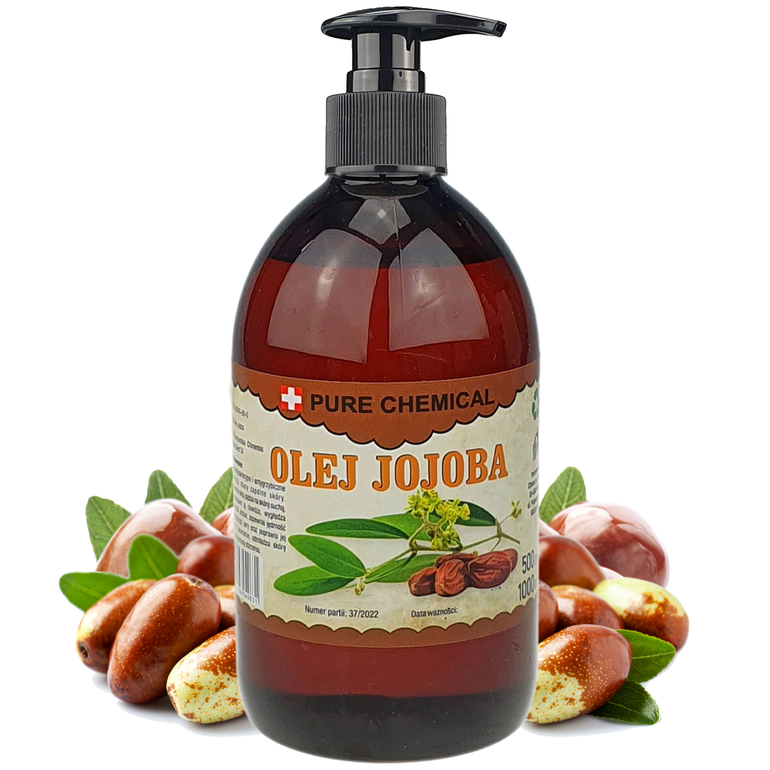 Jojobový Olej Přírodní Lisovaný Za Studena Nerafinovaný Dávkovač 500 ml
