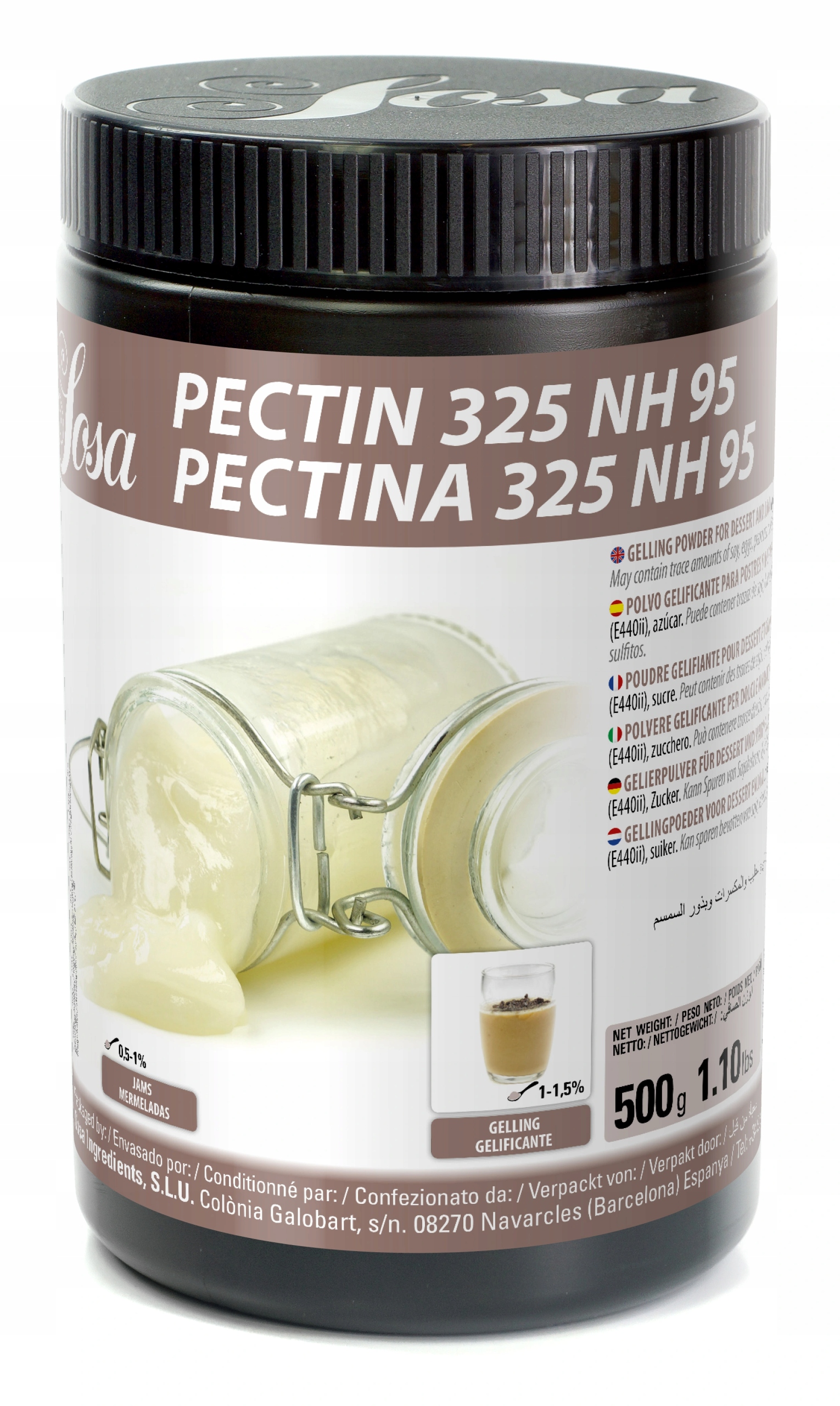 Amidovaný pektin s nízkou methoxylací (lma), Pektin 325 Nh 95 Sosa 500 g