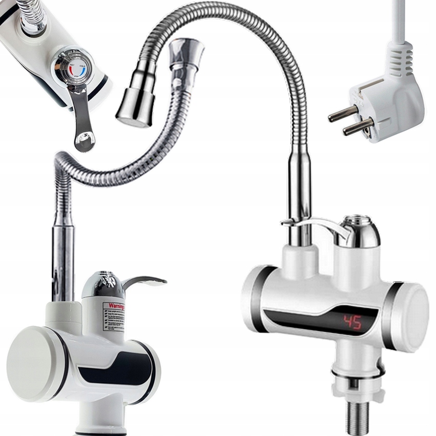 ELEKTRYCZNY PRZEPŁYWOWY PODGRZEWACZ WODY LCD FLEX