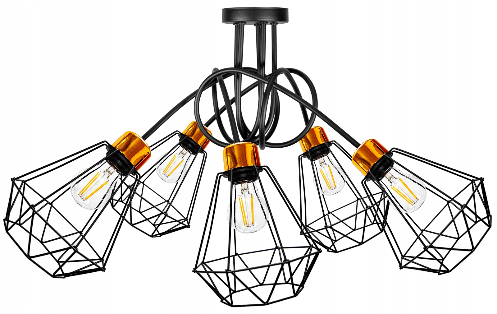 

Lampa Wisząca Sufitowa Żyrandol Loft Edison Led