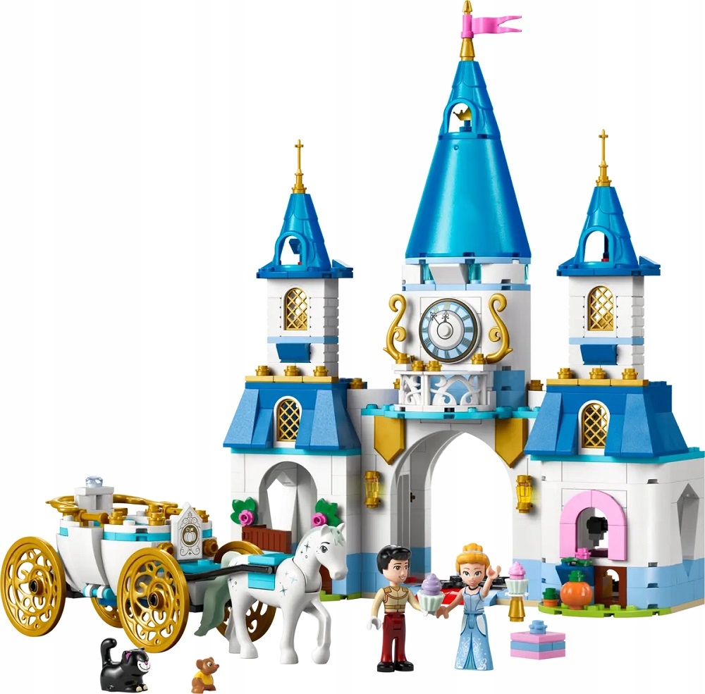 stavebnice Lego Disney Zámek Popelky a sanitky 596 dílků 43275