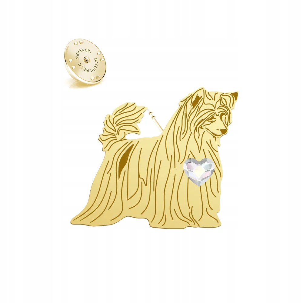 Odznak Pin se psem Hříbátko čínského prášku Puff 925 Dárek Dedikace