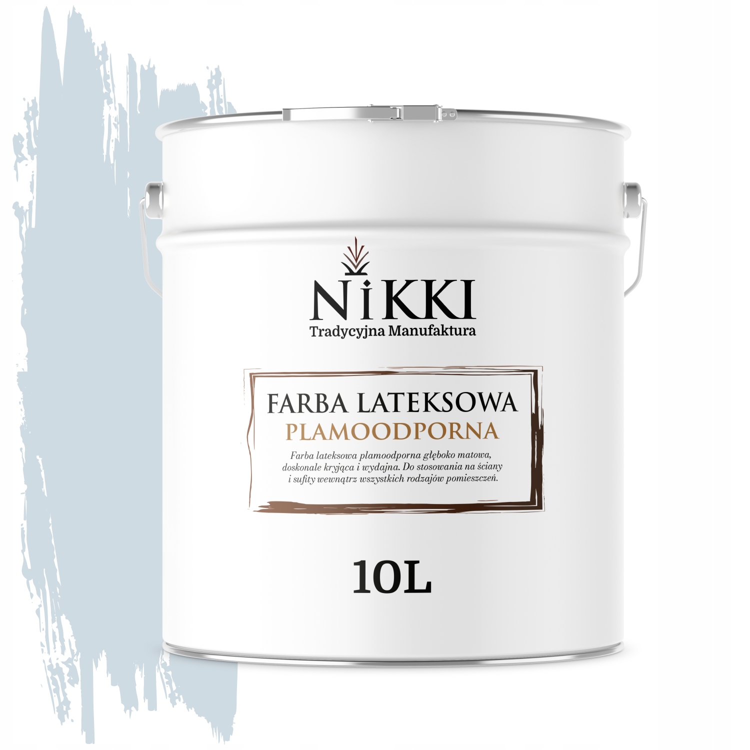 Latexová Farba Odolná Voči Škvrnám, Šedá Platinová Farba, Svetlá H0668 10L Matná