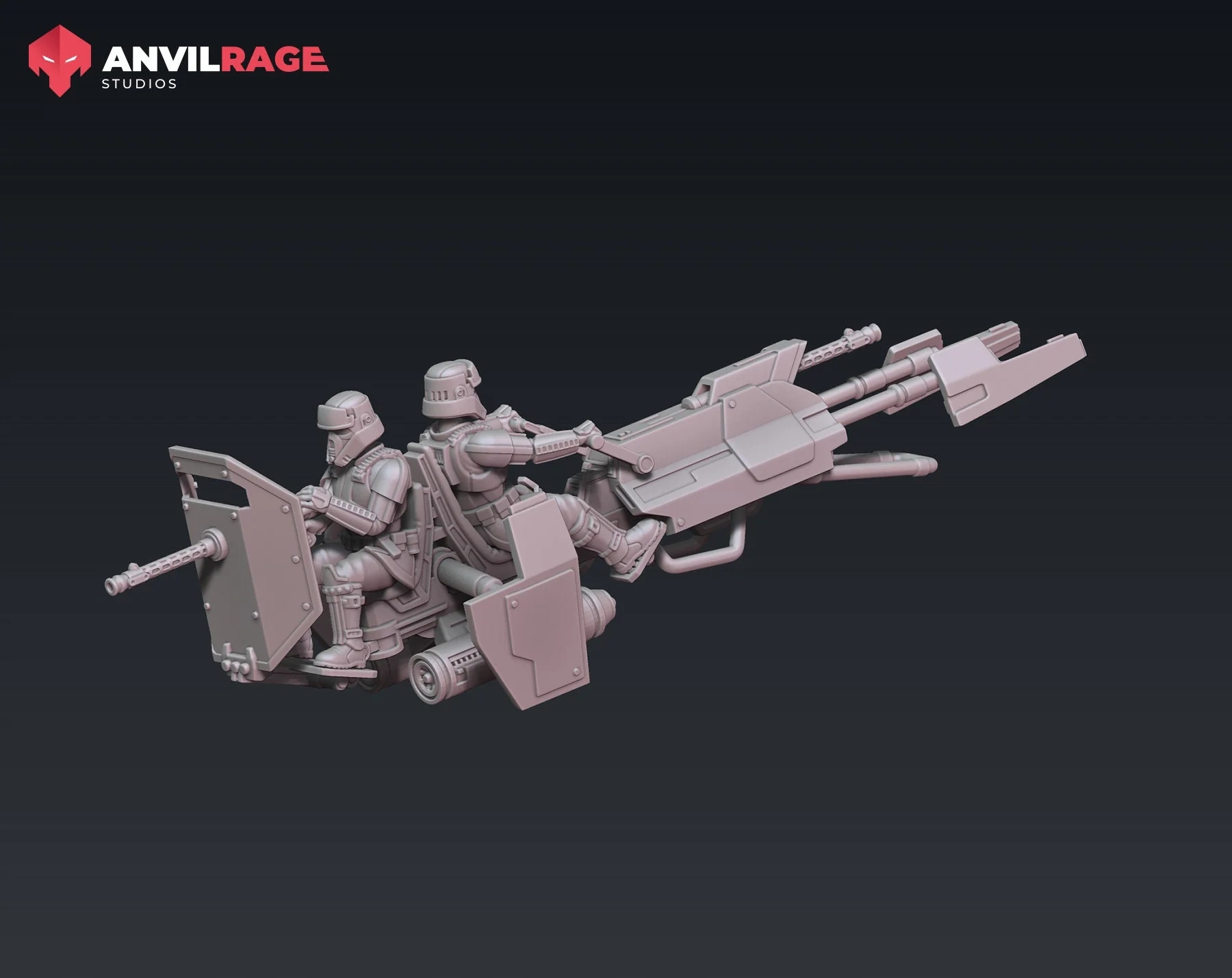 Gunline Heavy Recon Bike model pasuje do gry StarWars Legion System Star Wars Legion