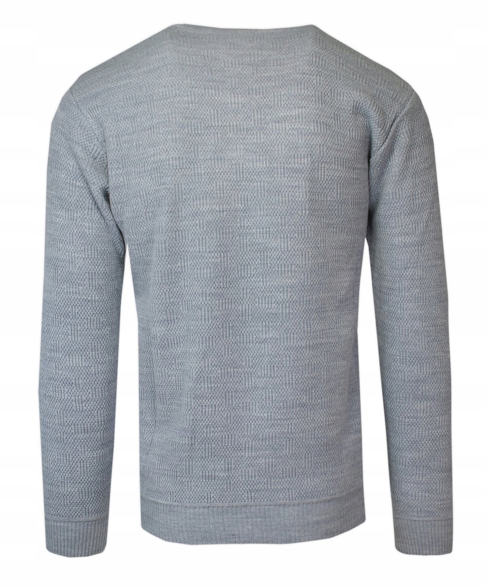 Jasny Niebieski Wełniany Sweter VIP STENDO 3XL Marka inna