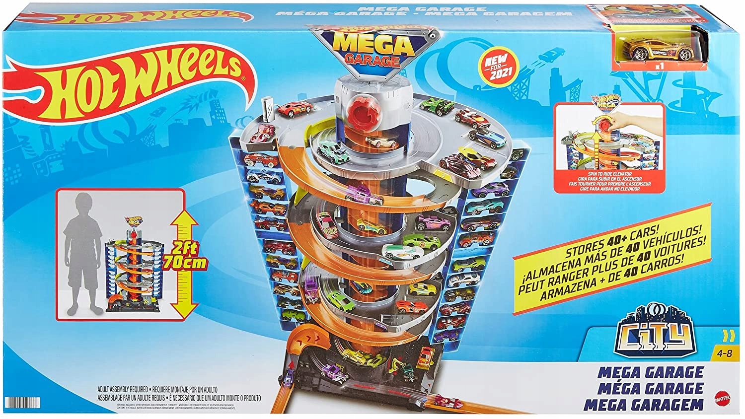 

Hot Wheels Zestaw pojazdów Zakręcony garaż GTT95