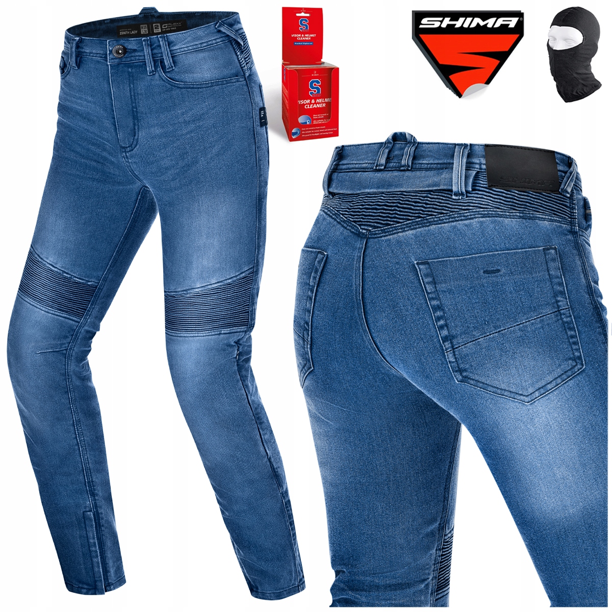 Motocyklové Kalhoty Shima Zenith Klasické Dámské Džíny Bonus