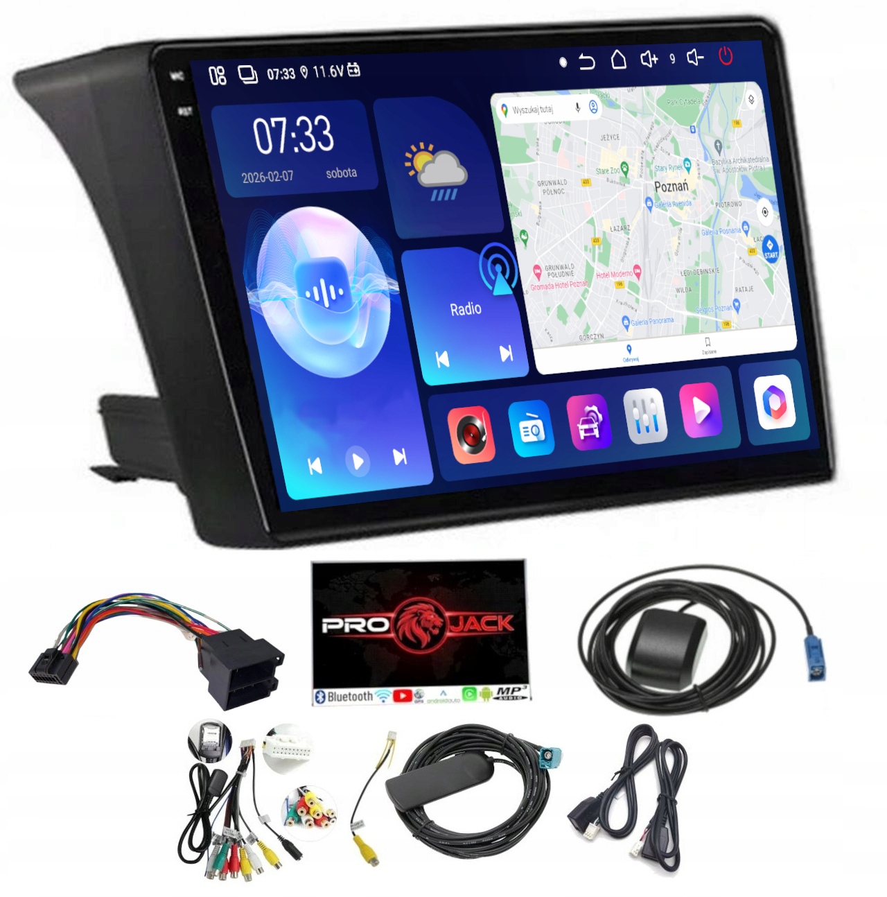 Android Rádio Peugeot Boxer 2006-2015 Carplay Wifi Usb 128GB Modem Sim