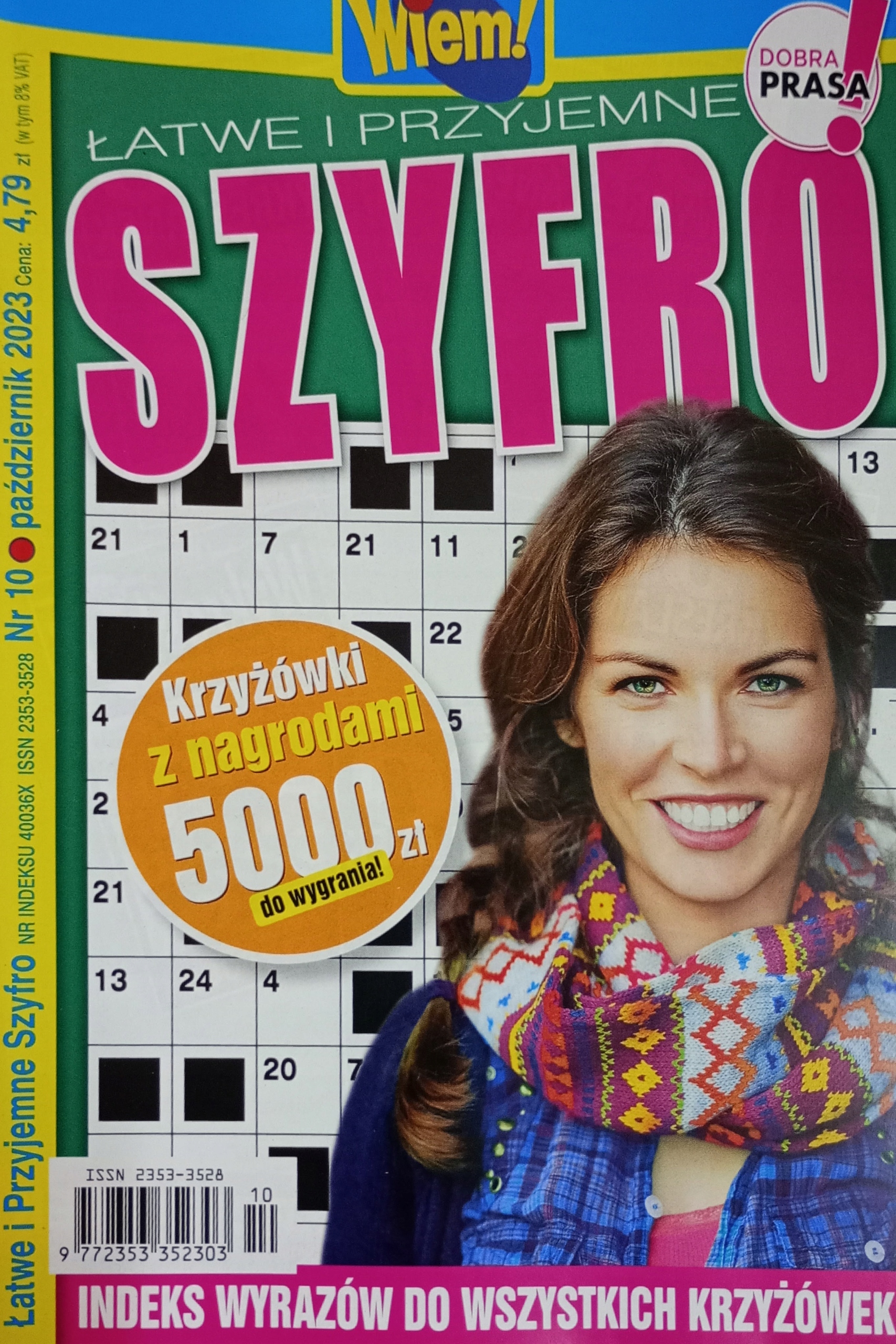 Krzyżówki Wiem! Łatwe I Przyjemne Szyfro 10/2023