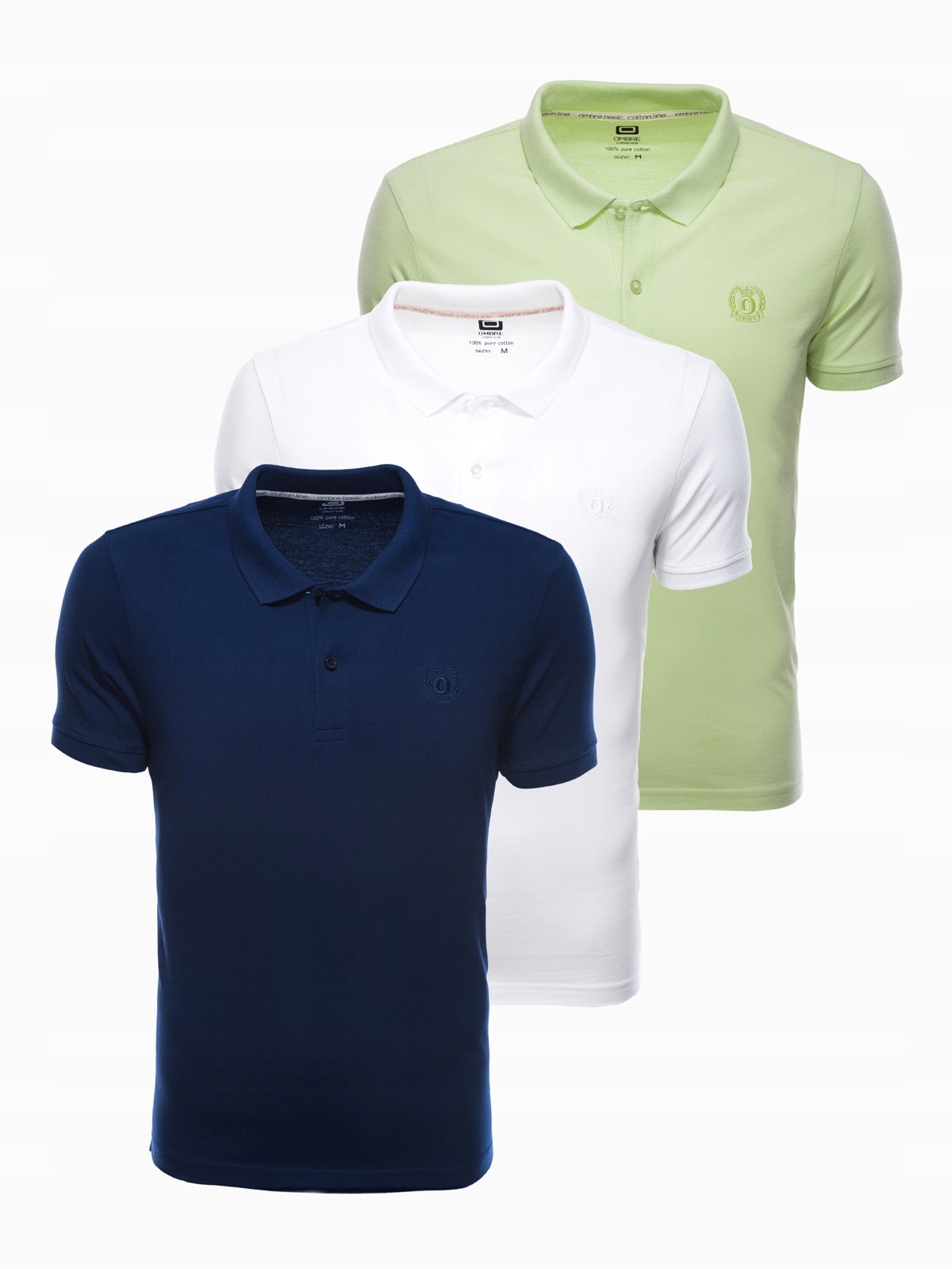 

Zestaw koszulek polo bawełna mix 3-pak Z28 V6 L