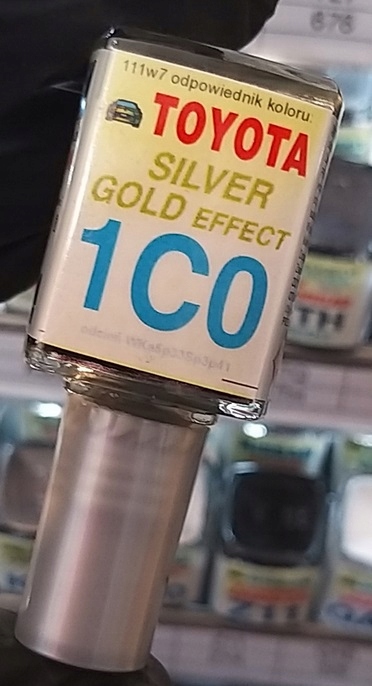 

Zaprawka Lakiernicza Toyota 1C0 1CO silver gold