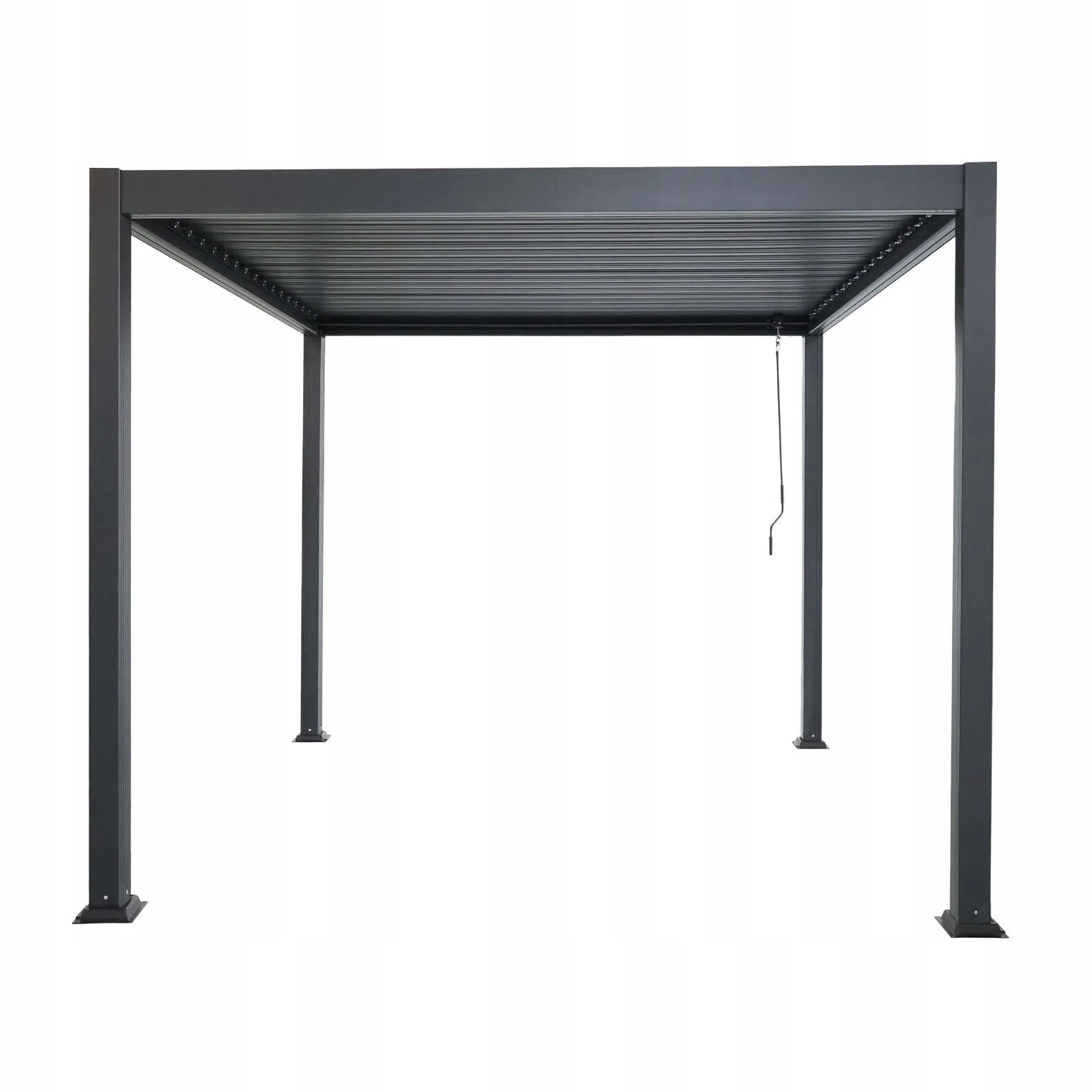 Hliníková zahradní pergola s nastavitelnou střechou Antracit 3 x 4 m