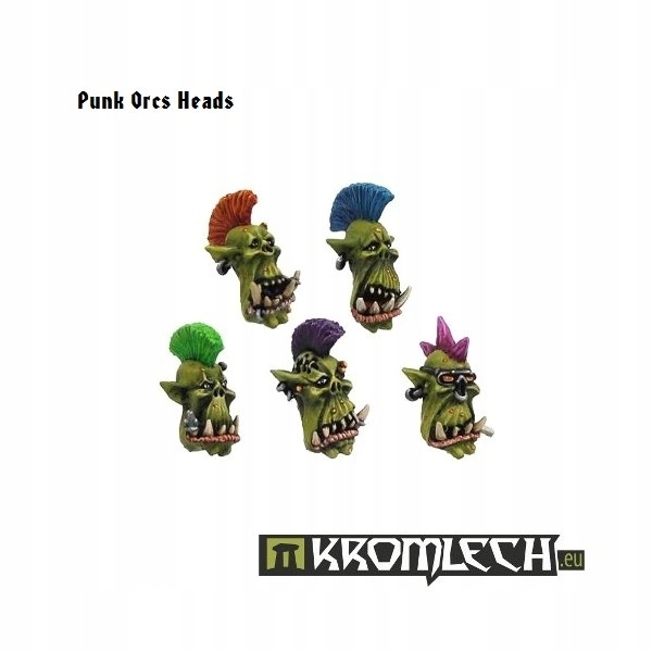Punk Orc Heads - 10 szt. ork orki System Warhammer 40000