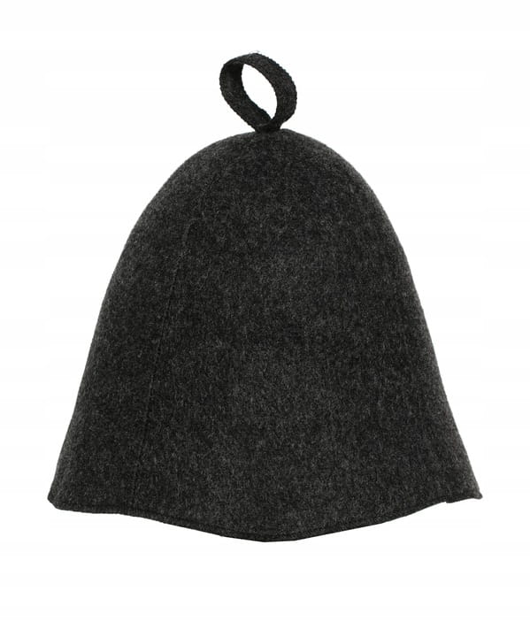SAUNA CZAPKA FILCOWA SZARA DO SAUNY- ROZM XL/XXL