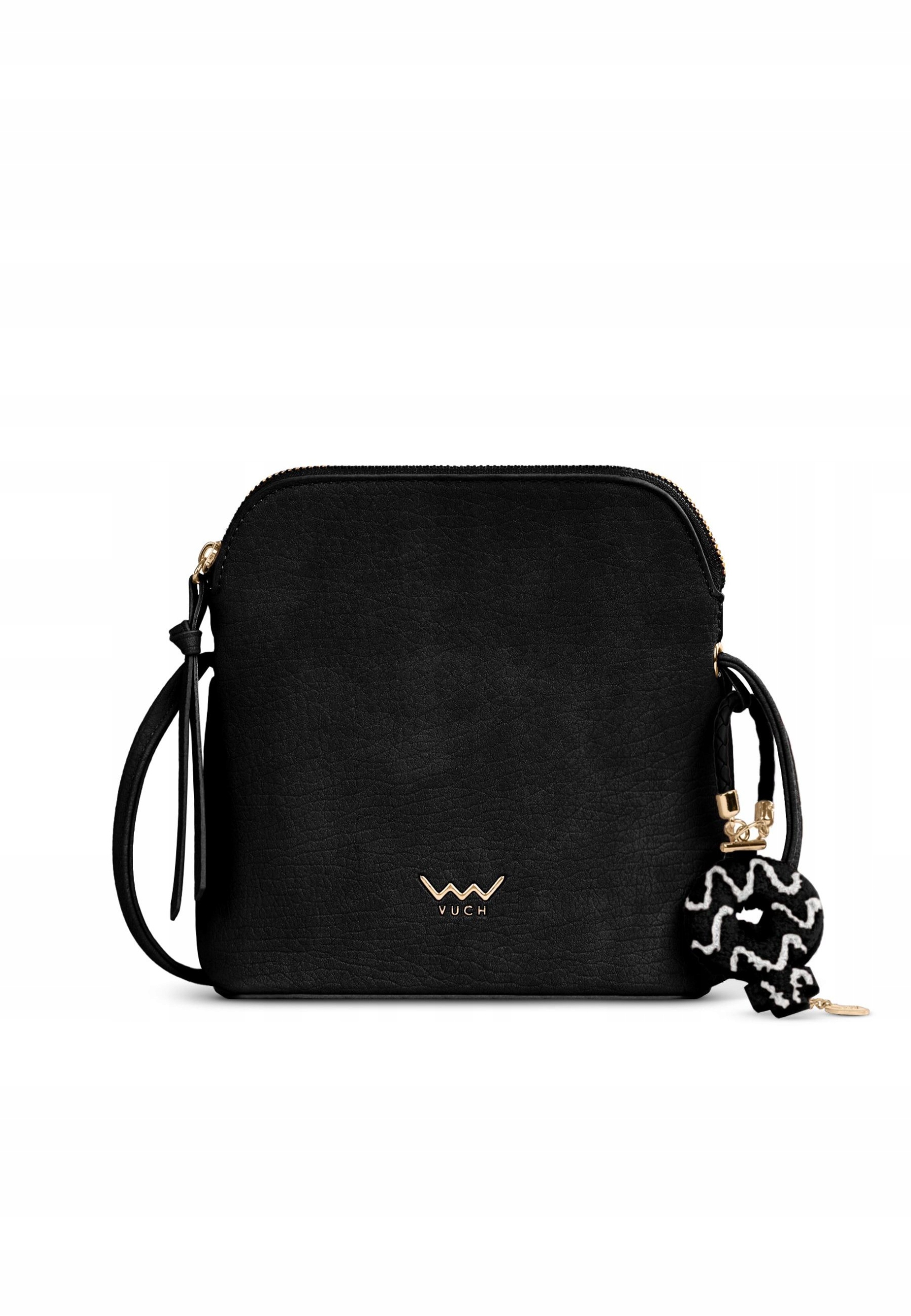 Mini kabelka Vuch Essel černá crossbody koženková se zipem