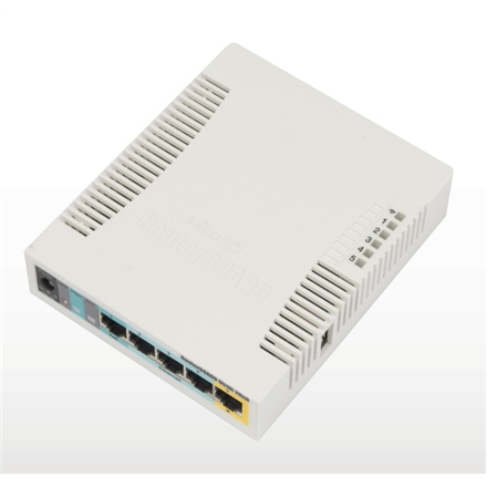 Router bezprzewodowy MikroTik RB951Ui-2HnD biały, obsługa PoE