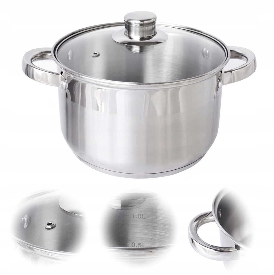 

Garnek Nierdzewny Koral 6L 24 cm Indukcja Gaz
