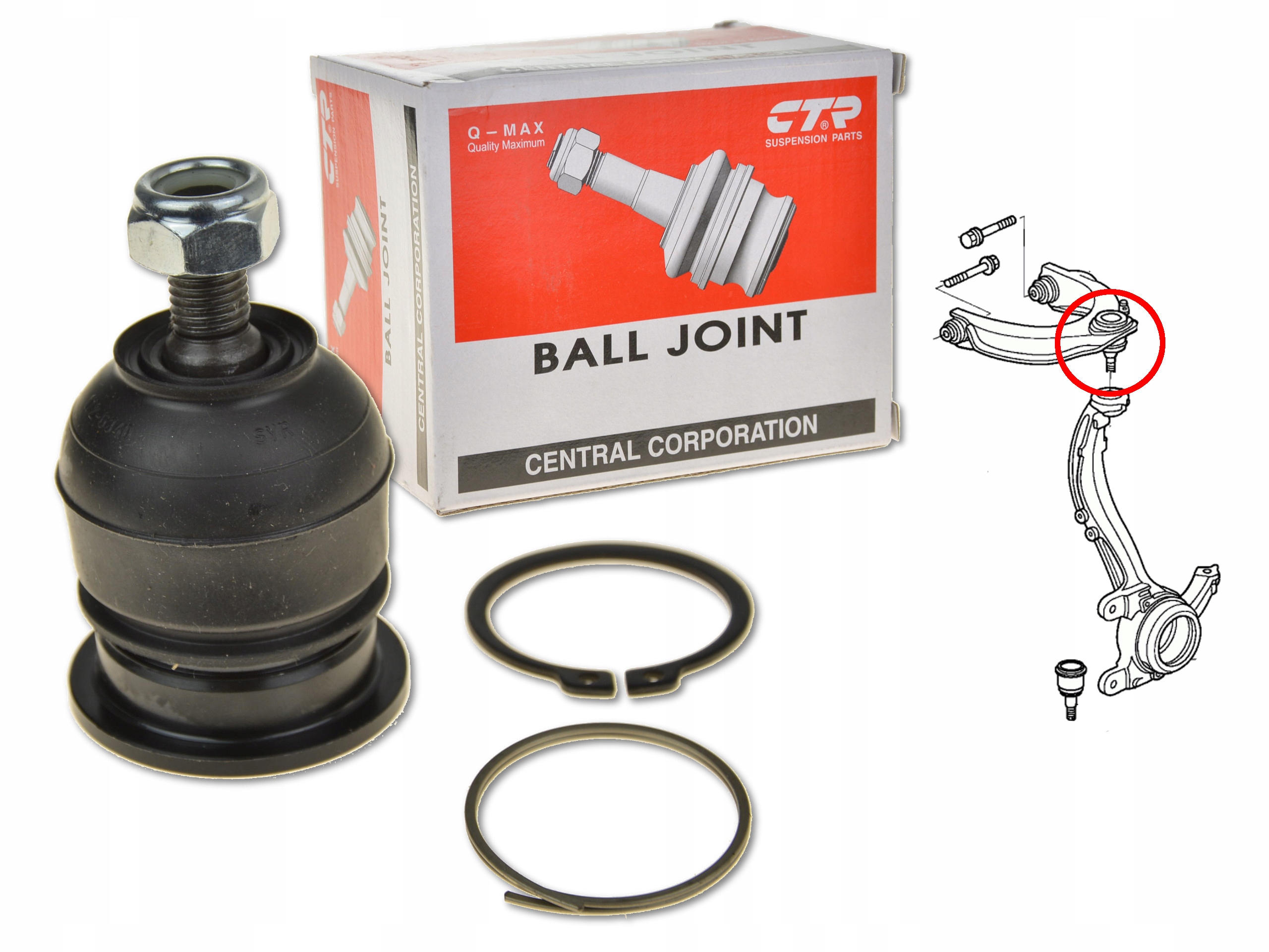 

Honda Cr-v I 97-01 2.0 Sworzeń Wahacza Przód Górny