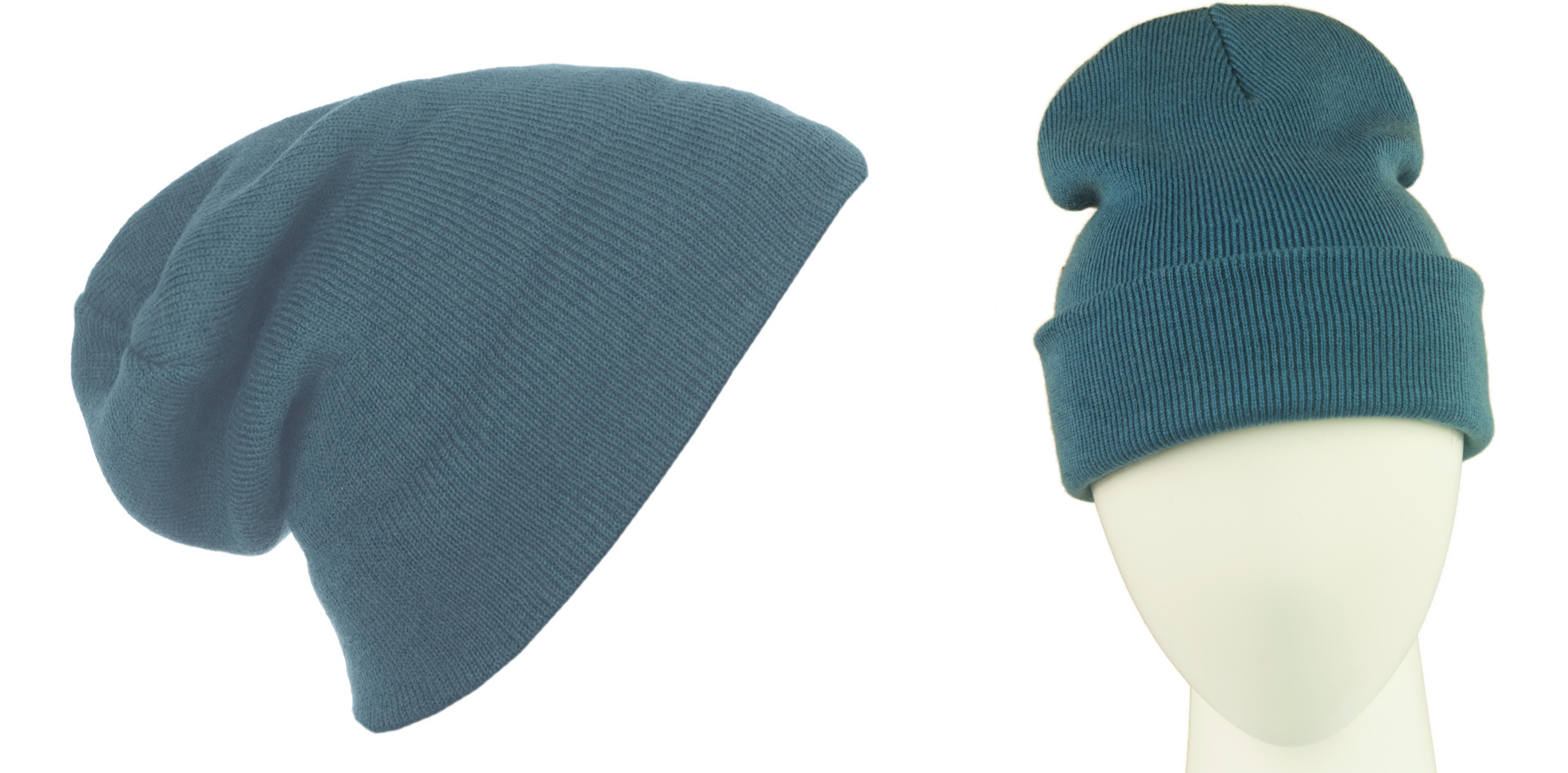 

Męska czapka krasnal beanie 3w1 - szaroniebieska