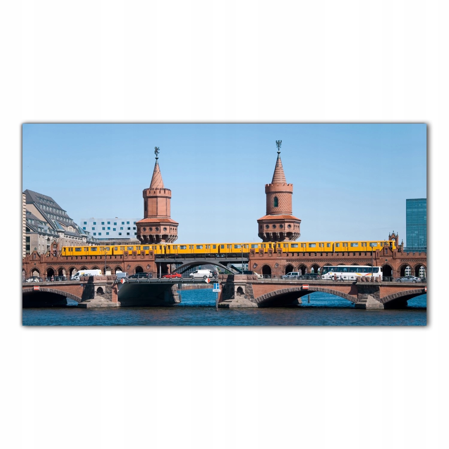 Most Budovy Berlín 100x50 Skleněné panely kuchyně