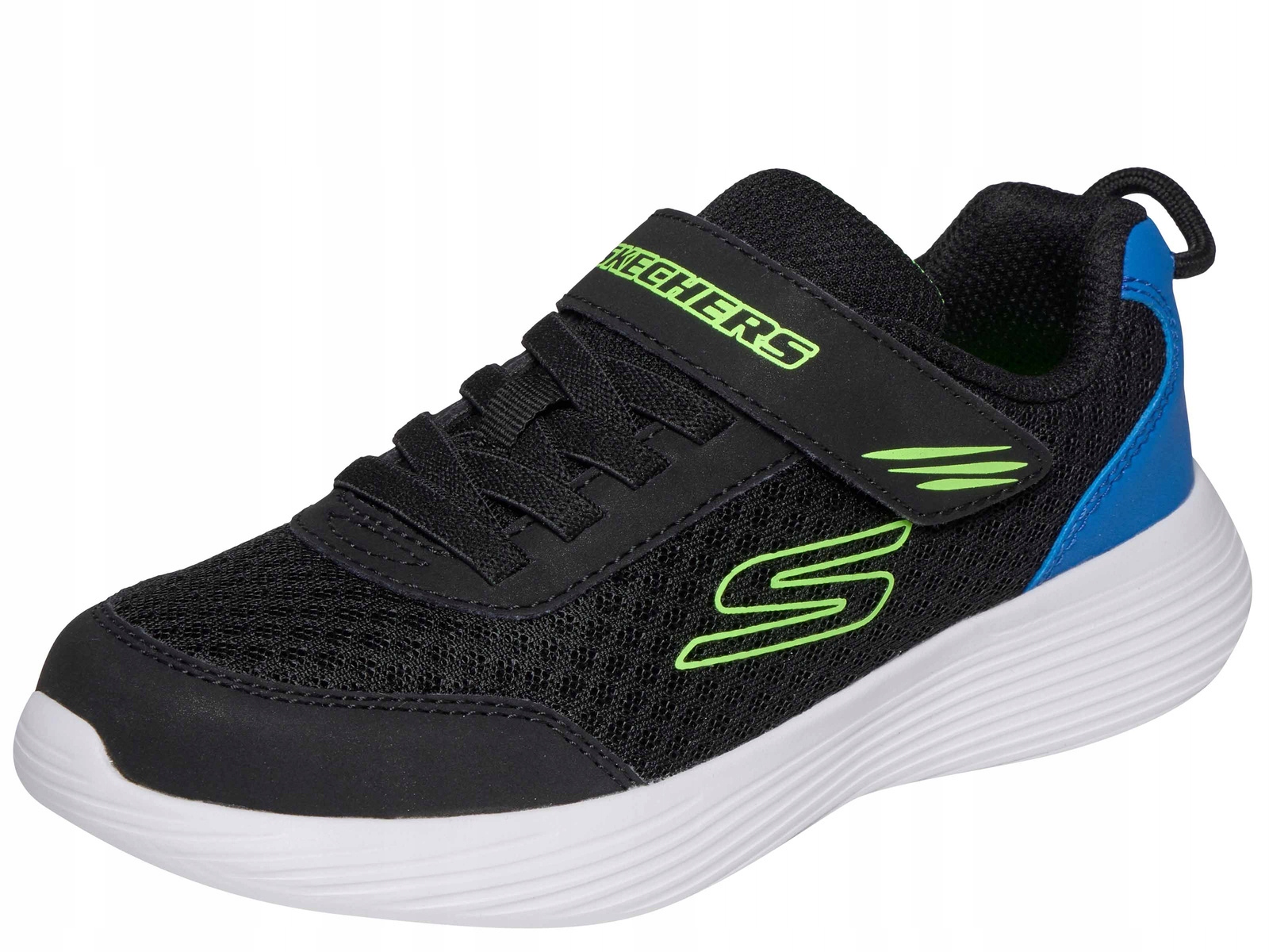 Skechers Go Run 400 V2 405084L Blk Buty Dziecięce Czarne Na Rzep Na W-f