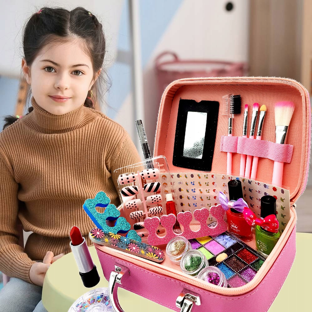 KUFEREK KOSMETYKÓW DO MAKIJAŻU I PAZNOKCI ZESTAW Bohater brak