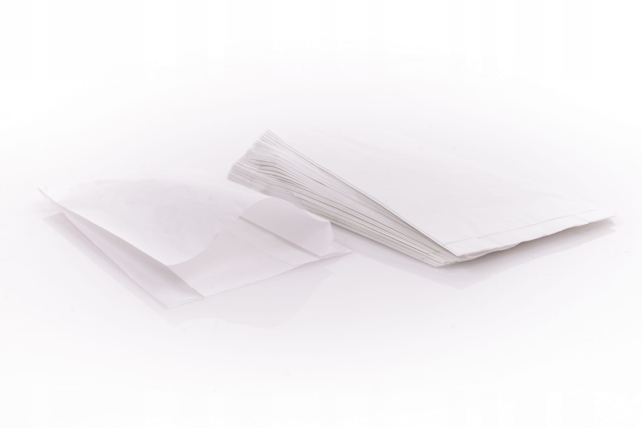 Torebki FAŁDOWE białe 14x5x27 cm opk. 100 sztuk!!