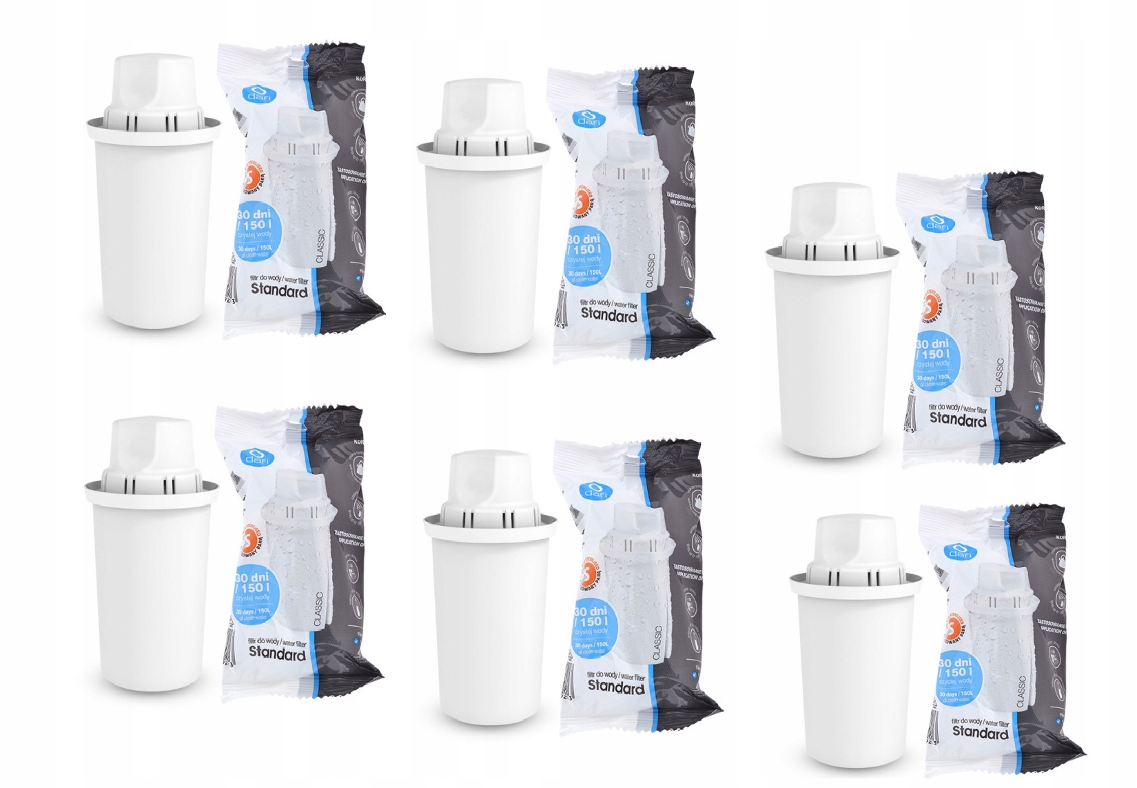 

6 Sztuk Dafi Classic S Wkład Filtr 100 % Od Dafi