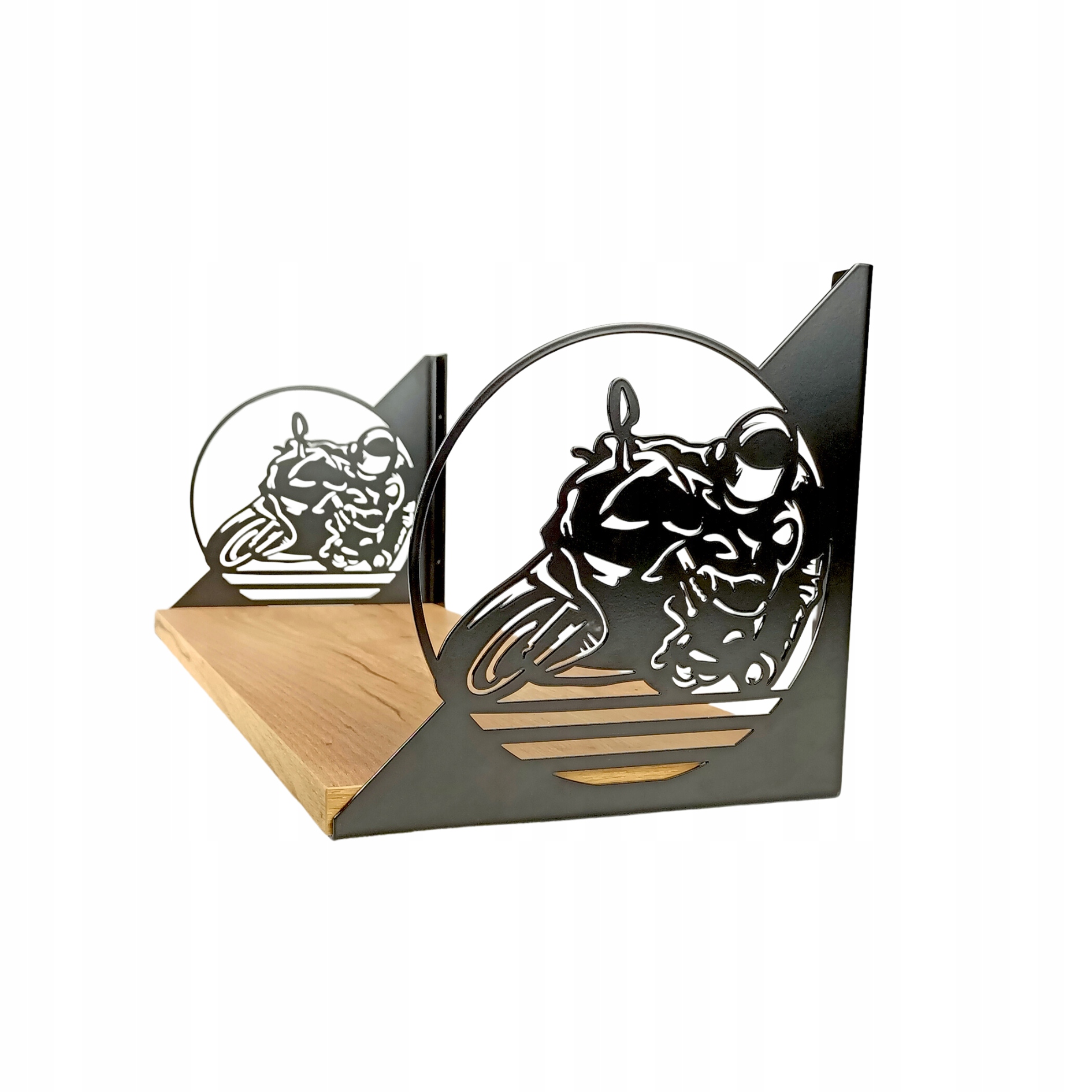 WIESZAK WROOOM!!! V.1 - CZARNY - STAL - MICRODES Szerokość mebla 17 cm