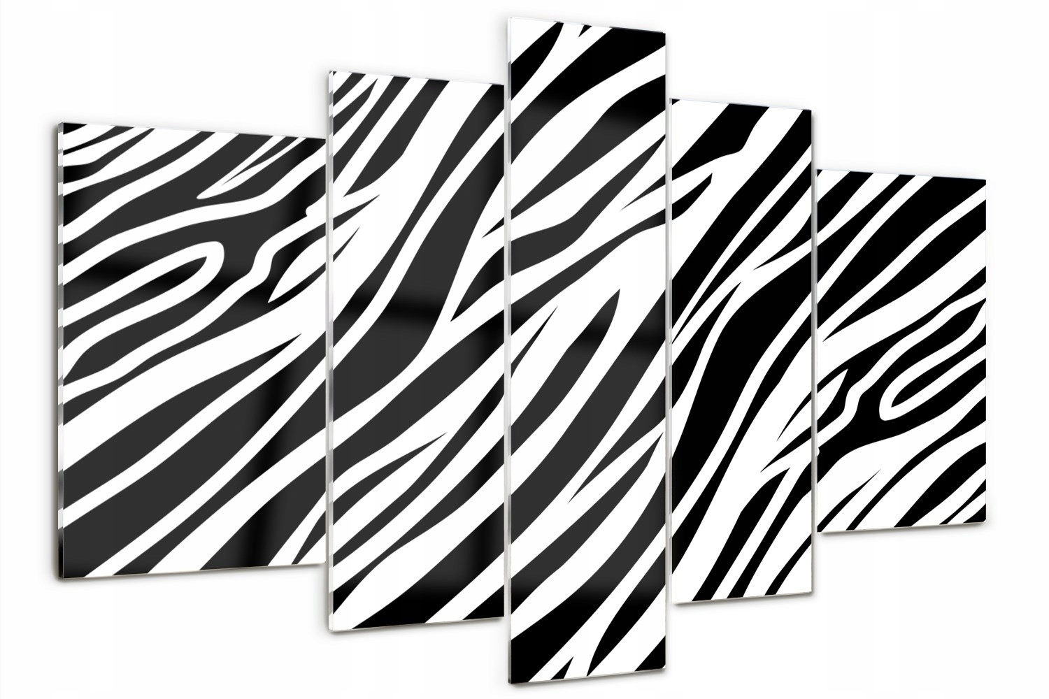 

Foto Obraz szklany tryptyk nowoczesny Zebra tło