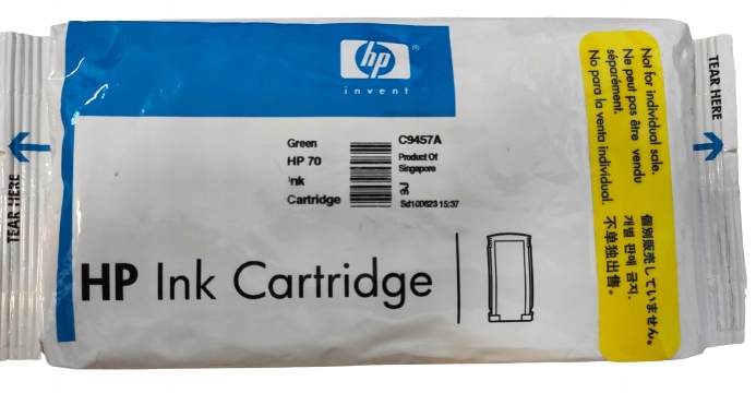 Atramentová náplň Hp 70 Green 130 ml C9457A Hp Z3100 Z3200