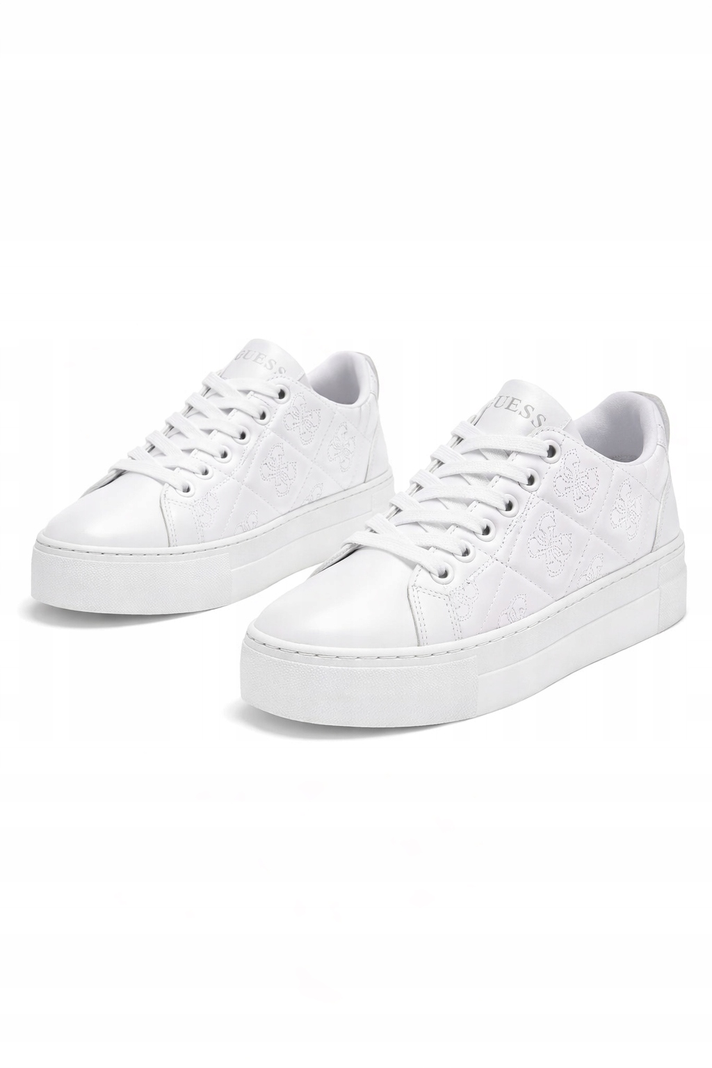 Guess Bílé Sportovní Tenisky S Logem A Silnou Podrážkou 39 I4C
