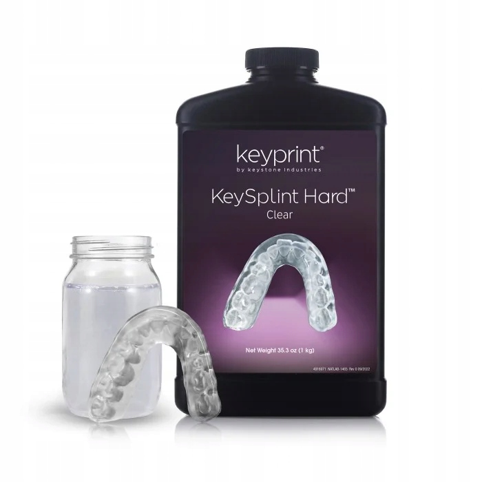 Uv živica KeyPrint KeySplint Hard Clear 1 kg Ortodontické návleky