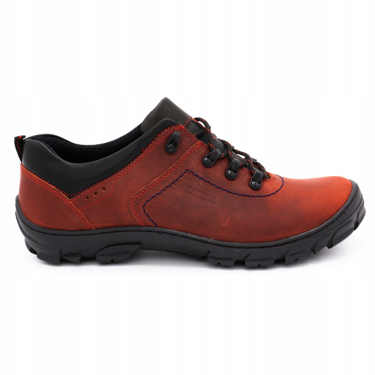 

Buty męskie skórzane Trekkingowe 36KA Czerwone 44