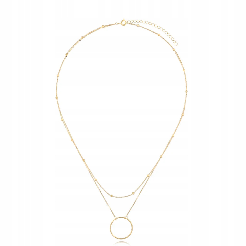 Náhrdelník By Dziubeka dámský stříbro, kolečko 47 cm