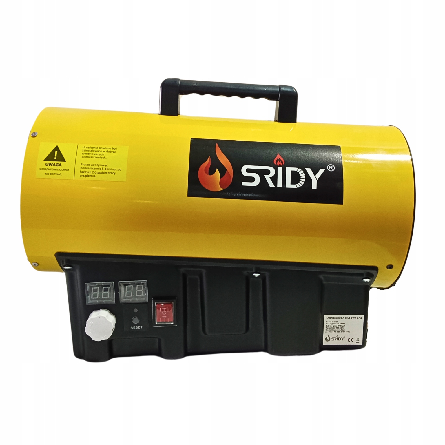 NAGRZEWNICA GAZOWA DMUCHAWA 30kW MOCNA GRZEJNIK PIECYK FARELKA OGRZEWACZ Stan opakowania oryginalne