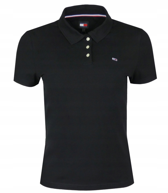 Tommy Jeans dámské polo, Slim, černé, M