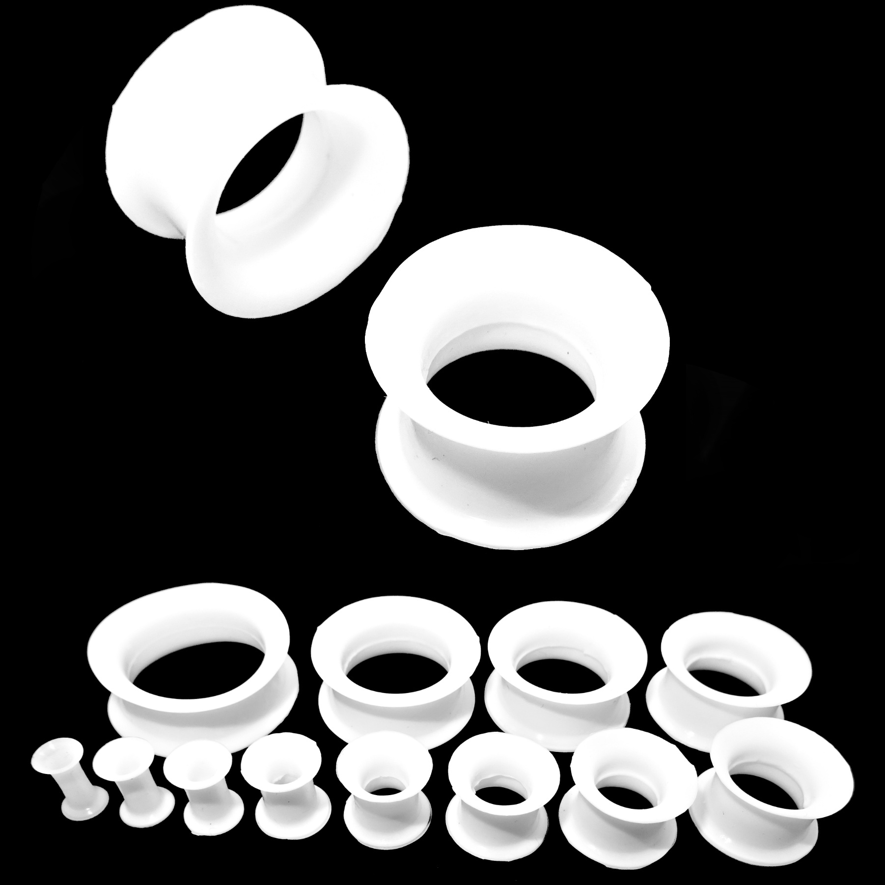 

Tunel Silikon Plug Siodłowy Cienki Biały 8mm