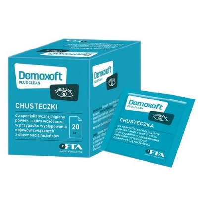

Demoxoft Plus Clean chusteczki nużeniec 20 sztuk