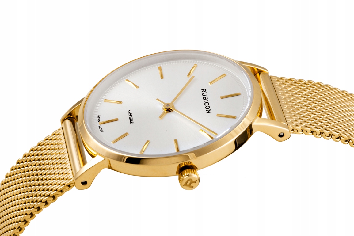 Dámské hodinky Rubicon na náramku RNBD88 zlaté/stříbrné s krabičkou