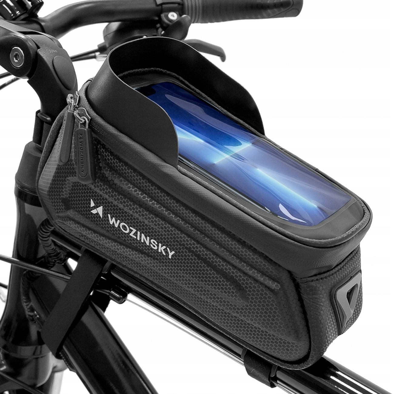 WODOODPORNA SAKWA ROWEROWA | TORBA NA ROWER NA RAMĘ POJEMNA 1.7L ETUI