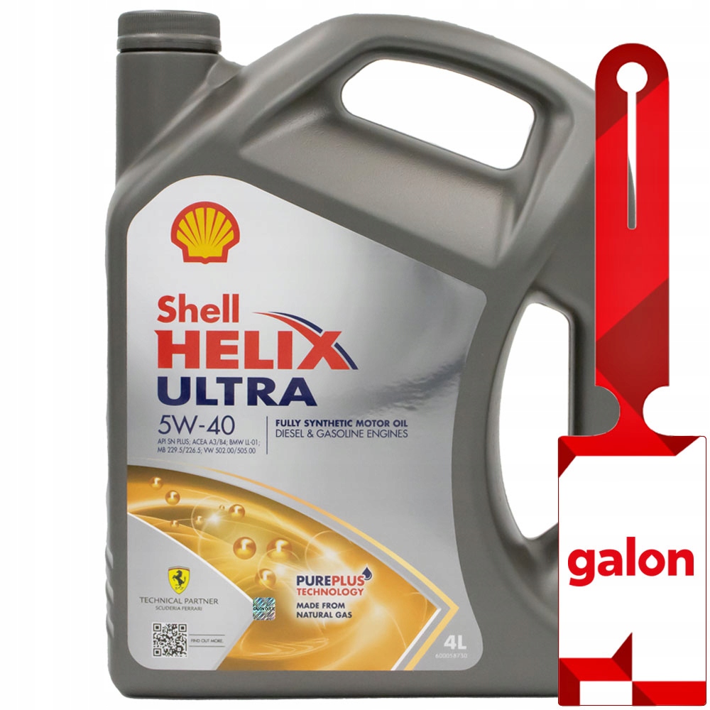 Shell Helix Ultra 5W40 4L syntetyczny olej silnikowy