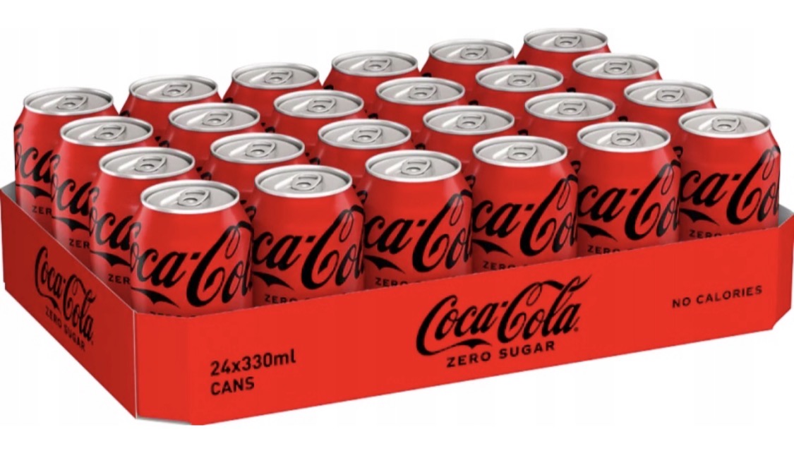 24 x Coca-Cola Zero Cukr plechovka 330 ml Sycený Nápoj