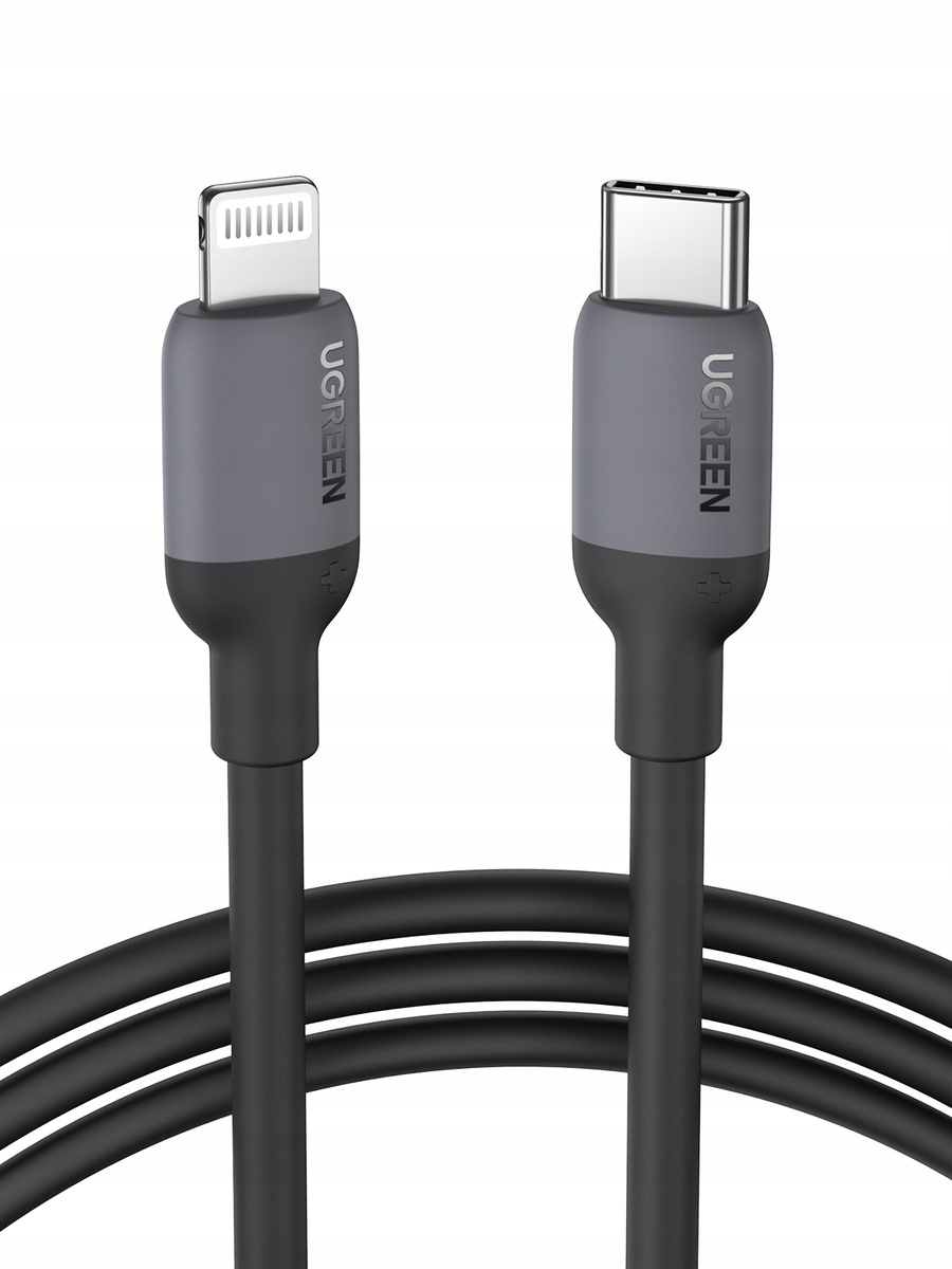 Kabel USB-C do Lightning UGREEN US387, 1m (czarny)