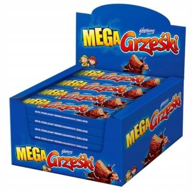 Levně 32x 48g Goplana Grześki wafel kakaový krém Karton