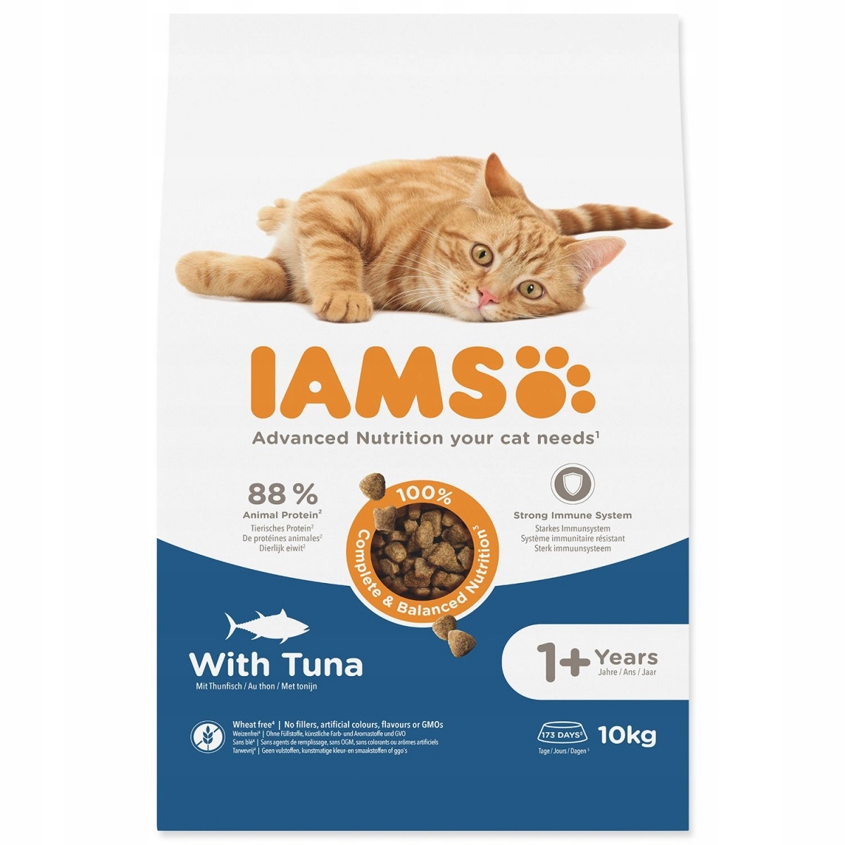 Levně Krmivo Iams Cat Adult Tuna 10kg