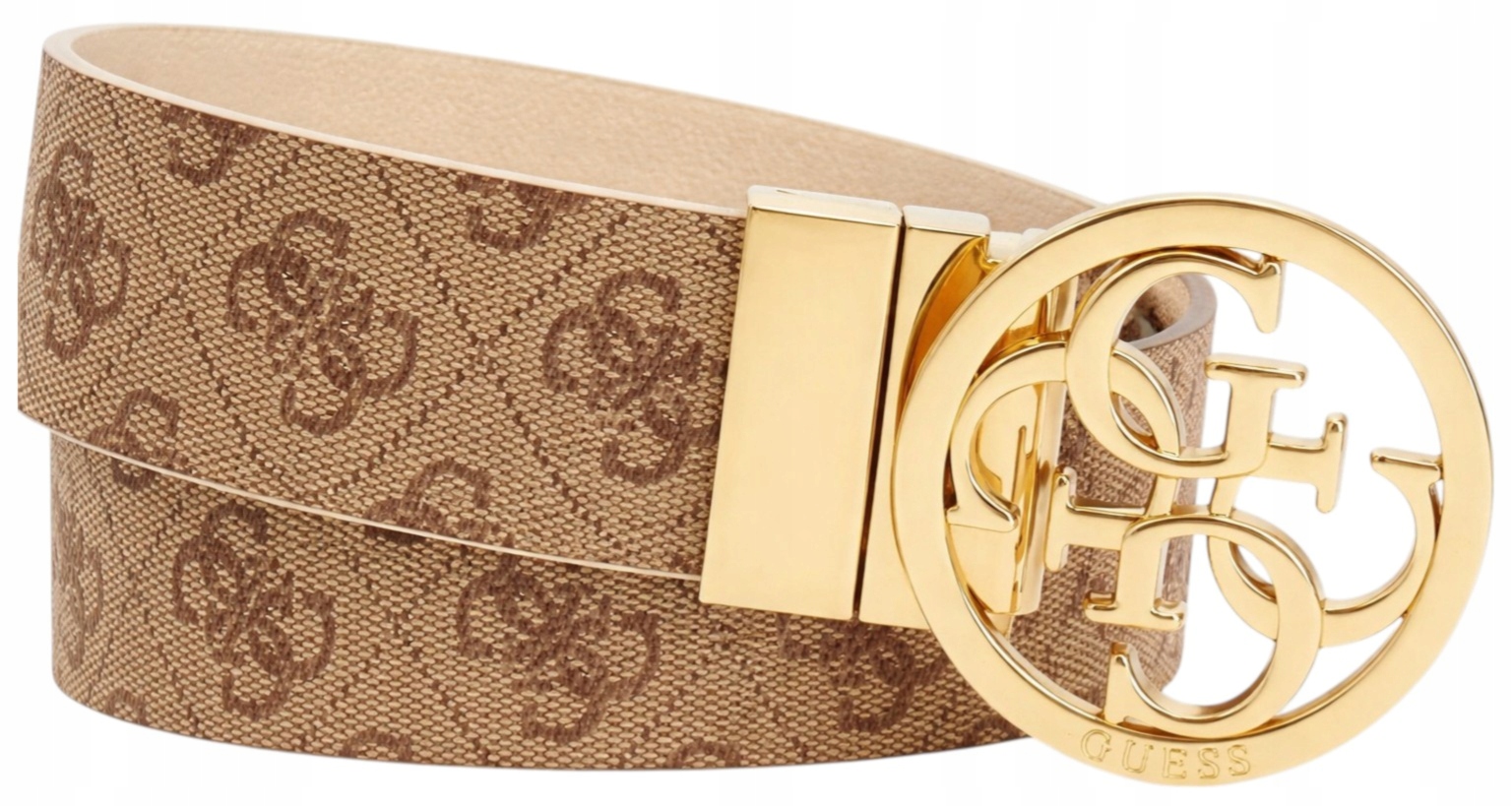 Pásek Ke Kalhotám Dámský Logovaný Z Ekologické Kůže Guess S